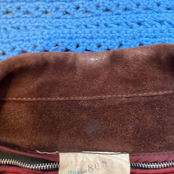 60’s leather jacket with removable fleece liner. - Picture 4 of 7